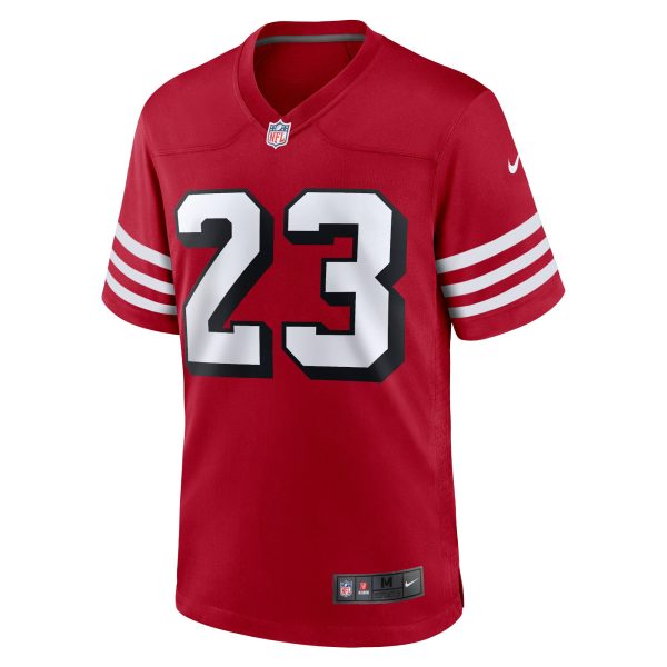 mens nike christian mccaffrey scarlet san francisco 49ers alternate game player jersey pi5207000 altimages ff 5207640 479c438890fd2a390559alt2 full.jpg