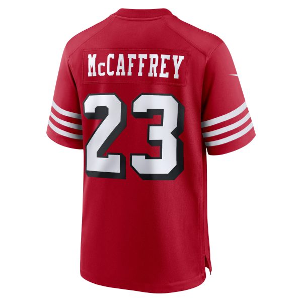 mens nike christian mccaffrey scarlet san francisco 49ers alternate game player jersey pi5207000 altimages ff 5207640 479c438890fd2a390559alt3 full.jpg