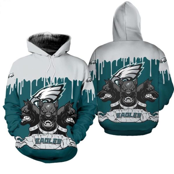 nfl philadelphia eagles 3 heads dogs 3d hoodie shirt1098.jpg