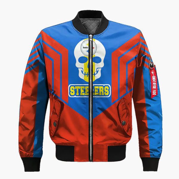 pittsburgh steelers skull red blue bomber jacket 1.jpeg