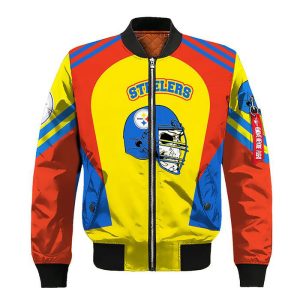 pittsburgh steelers skull red yellow bomber jacket 1.jpeg