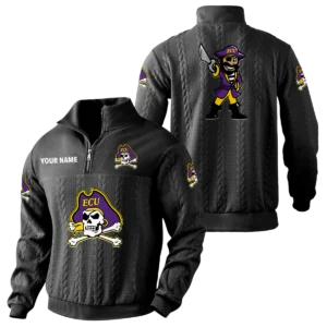 East Carolina Pirates Quarter-Zip Sweatshirt Stand Collar Custom Name