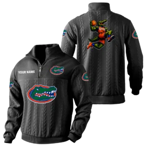 Florida Gators Quarter-Zip Sweatshirt Stand Collar Custom Name