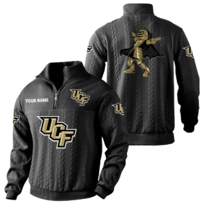 UCF Knights Quarter-Zip Sweatshirt Stand Collar Custom Name