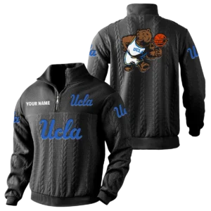 UCLA Bruins Quarter-Zip Sweatshirt Stand Collar Custom Name