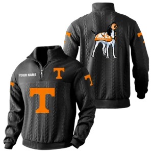 Tennessee Volunteers Quarter-Zip Sweatshirt Stand Collar Custom Name