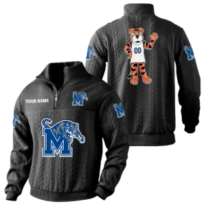 Memphis Tigers Quarter-Zip Sweatshirt Stand Collar Custom Name