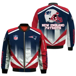 New England Patriots Bomber Jacket All Over Prints Custom Name