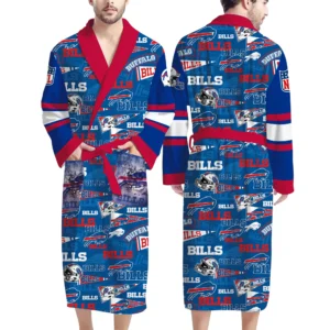 Buffalo Bills Bathrobe All Over Prints Custom Name
