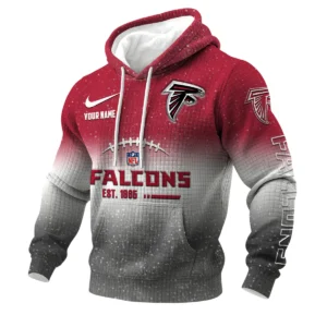 Atlanta Falcons 3D Waffle Pullover Hoodie Personalized Name
