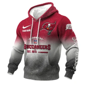 Tampa Bay Buccaneers 3D Waffle Pullover Hoodie Personalized Name