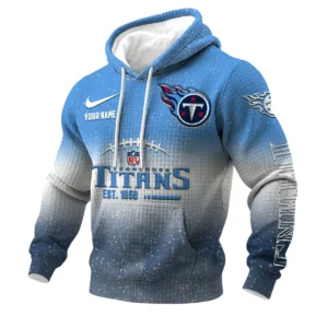Tennessee Titans 3D Waffle Pullover Hoodie Personalized Name