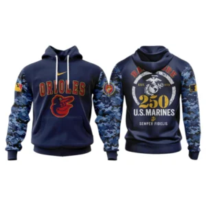 Baltimore Orioles x US Marine Semper Fidelis 250th Birthday 3D Hoodie Limited 2026