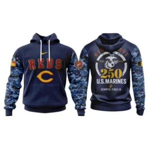 Cincinnati Reds x US Marine Semper Fidelis 250th Birthday 3D Hoodie Limited 2026