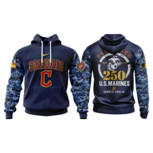 Cleveland Guardians x US Marine Semper Fidelis 250th Birthday 3D Hoodie Limited 2026