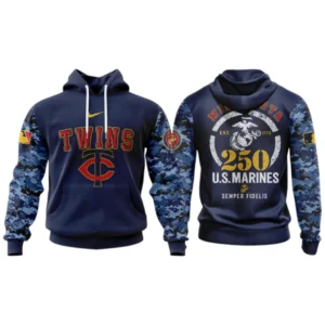 Minnesota Twins x US Marine Semper Fidelis 250th Birthday 3D Hoodie Limited 2026
