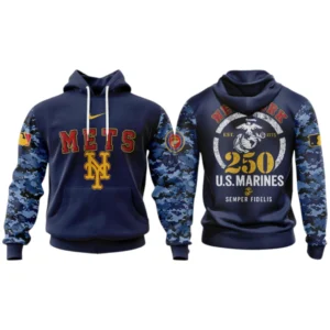 New York Mets x US Marine Semper Fidelis 250th Birthday 3D Hoodie Limited 2026