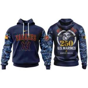 New York Yankees x US Marine Semper Fidelis 250th Birthday 3D Hoodie Limited 2026