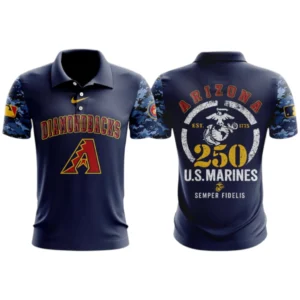 Arizona Diamondbacks x US Marine Semper Fidelis 250th Birthday 3D Polo Limited 2026