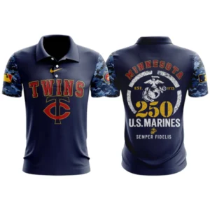 Minnesota Twins x US Marine Semper Fidelis 250th Birthday 3D Polo Limited 2026