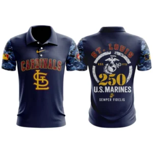 St. Louis Cardinals x US Marine Semper Fidelis 250th Birthday 3D Polo Limited 2026