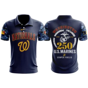 Washington Nationals x US Marine Semper Fidelis 250th Birthday 3D Polo Limited 2026