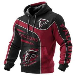 Atlanta Falcons 3D Waffle Pullover Hoodie