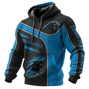 Carolina Panthers 3D Waffle Pullover Hoodie
