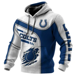 Indianapolis Colts 3D Waffle Pullover Hoodie