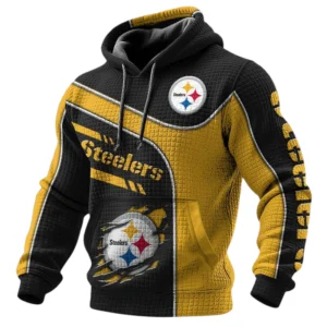 Pittsburgh Steelers 3D Waffle Pullover Hoodie