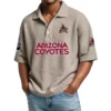 Arizona Coyotes Men's Waffle Knit Polo Shirt