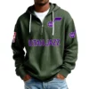 Utah Jazz Men's Corduroy Quarter-Zip Hoodie
